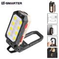 COB Magnetic Work Light Strong LED Flashlight Rechargeable Camping Waterproof Emergency Folding Floodlight With Power Display. 