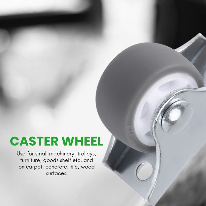 8PCS%20TPE%20Caster%20Wheels%20Duty%20Fixed%20Casters%20with%20Rigid%20Non-Swivel%20Base%20Ball%20Bearing%20Trolley%20Wheels%20Top%20Plate%201%20Inch%20-%20Image%208