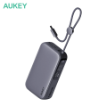 AUKEY Sling 10000 Compact Fast Charging Power Bank with Built-in USB-C Cable PB-Y47. 