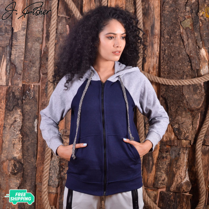 J.Fisher%20Fleece%20Baseball%20Hoodie%20for%20Women%20-%20Image%203