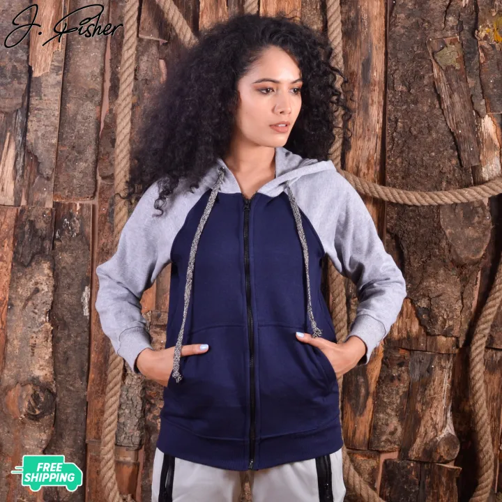 J.Fisher%20Fleece%20Baseball%20Hoodie%20for%20Women%20-%20Image%203