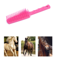 Horse Pet Detangler Comb Plastic Comb for Long Tail Mane Forky Comb Random Color. 