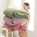 2-in-1 Sherpa Throw Blanket/ Blanket Cover - Fuzzy Soft Cozy Blanket for Couch Sofa, Fleece Thick Warm Blanket for Bed in All Seasons. 