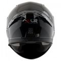 Axor Apex Solid Black Double Visor Helmet. 