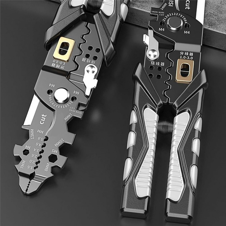 1%20Piece%2025-In-1%20Multifunction%20Wire%20Strippers%20Electeical%20Wire%20Stripper%20Tool%20As%20Shown%20Chrome%20Vanadium%20Steel%208Inch%20Multifunctional%20Electricion%20Pliers%20-%20Image%203