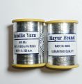 Metallic Yarn for Embroider, Embroidery Metallic zari Threads Silver Colour for aari Work Hand Embroidering. 
