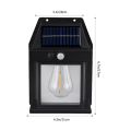 1PCS LED Solar Wall Lamp Outdoor Waterproof Up And Down Luminous Lighting Garden Decoration Solar Lights Stairs Fence Sunlight Lamp. 