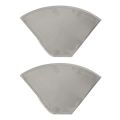 NAMUNY 2X Reusable pour Over Coffee Filter Stainless Steel Fine Mesh Coffee Filter Drip Cone Paperless Universal Coffee Filter. 