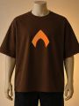 Aquaman Crest Emblem Printed Tshirt (Brown, Black, Maroon, White, Cream, Blue). 