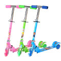 Kids 3-Wheel Scooter – Foldable with Shock Absorption, Flashing Wheels & Brake, Adjustable Ride for Boys & Girls. 