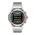Green Vortex Metallic Fitness Smartwatch | 1.43" Super AMOLED Display | Bluetooth Calling | IP67 Water Resistance | 123 Sports Modes |  Luxury Sporty Design | BLE3.0 + 5.3 BT Version | 380Mah Battery | Low-Power Consumption Mode| 30 Days Stand By Back Up. 