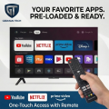 German Tech 32 Inch Smart TV (GT32BT109HD) Voice Command | Latest Android 14 | A+ Grade IPS Panel German Technology | Bezel-less Frameless Design | 24W Monster Sound - HD 1366x768 | 3 Years Warranty | 32inch Smart Android Television | Nova Hub. 