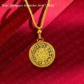 Fashion Brass Eight Treasures Compass Pendant Feng Shui Lucky Charm Protect Safety Brass Necklace exquisite Attracting Wealth Necklace Pendant for Women. 