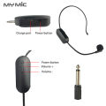 MYMIC SI01 2.4G Wireless Microphone - Clip-On Lapel and Headset Mic for Camera, Smartphone, Laptop, PC. 