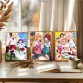 25 new products café art painting entrance bar restaurant home living room bedroom newspaper quality printing Umaru mouto anime HiHaomeiyou1PCchan sea painting decoration 20. 