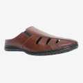 Brown Color Leather Formal Loafer Shoes For Men. 