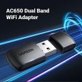 UGREEN AC650 USB WiFi Adapter for Desktop PC. 
