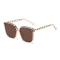 Fashion Square Sunglasses Eyewear Large Frame Sun Glasses Rectangle Sunglasses Metal Chain UV400 Women Eyeglass Women. 