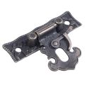 fasdaga 2X Wood Case Chest Box Rectangle Clasp Closure Hasp Latches Bronze Tone. 