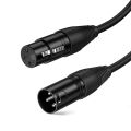 CableCreation XLR Cable, 3 FT XLR Male to XLR Female Balanced 3 PIN Microphone Cable,Black 0.9M. 