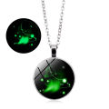 【ChicAbode】Twelve Constellations Watch Necklace Static Male and Birthday Gift Best Friend Exam Success Gift [Top-notch quality]. 