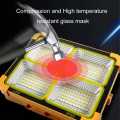400W Portable LED Work Solar Light 12000mAh 10000 LM with Stepless Brightness Job Site Battery Rechargeable LED Floor Light for Emergency Worklight. 