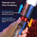 New Ultra Bright LED Flashlight TYPE-C Rechargeable Work Light Waterproof COB Side Light Camping Lantern Outdoor Hiking. 