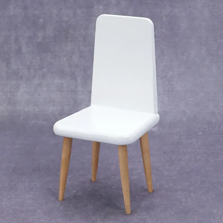 1/12%20Scale%20Miniature%20White%20Chair%20Modern%20Style%20Pocket%20-%20Image%206