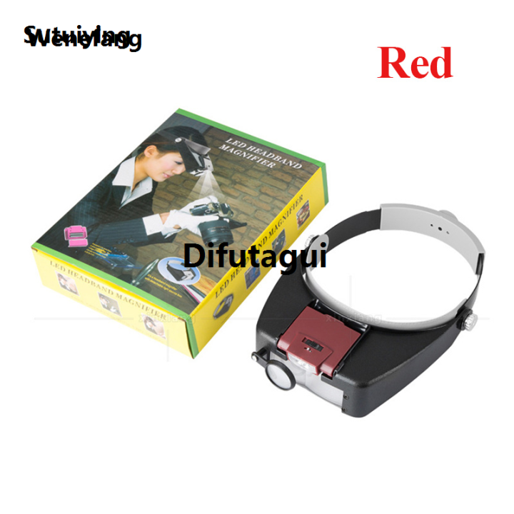 Difutagui%20Wenefang%20Sutuiying%20Head-Mounted%20Magnifier%20LED%20Illumination%201.5X%203X%208.5X%2010X%20Helmet%20Luxury%20New%20style%20Fashion%20Style%20Magnifying%20Glass%20Jewelry%20Watch%20Maintenance%20Read%20Magnifier%20-%20Image%208