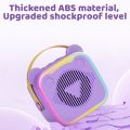 Bluetooth Speaker Portable Mini Karaoke Machine 3.5mm Earphone Charging Mini Bluetooth Audio Durable HIFI Surround Mini Home Karaoke Speaker Outdoor Karaoke. 