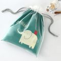 QianxiFashion Portable Travel Storage Bag Cute Thickened Draw String Mouth Waterproof Wet Clothes Bag Household Clutter Toy Organizer Supplies. 