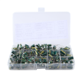 225Pcs Capacitor High Frequency Inline Kit 15 Kinds of Specifications Resistance Value. 