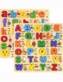 Wooden Montessori Toys Early Education Puzzle English Alphabet learning ABC Baby Toys Children Letter Board. 