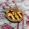 FC Barcelona - Football Club - Nepalese Wooden Keyring/Keychain. 