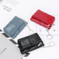 Small size Women wallet Versatile Coin compartment Keychain feature Mini purse Fashionable PU leather for Daily use Travel accessory Gift option Essential item Suitable for all ages. 
