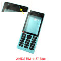 Front Frame Back cover Battery Cover For Nokia 150 Housing 216DS RM-1187 216 Full Housing Cover Case With Keypad. 