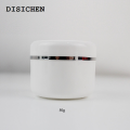 DISICHEN New style 20Pcs/sets 20/30/50/100g Refillable Bottles Travel Face Cream Lotion Cosmetic Container White Plastic Empty Makeup Jar Pot. 