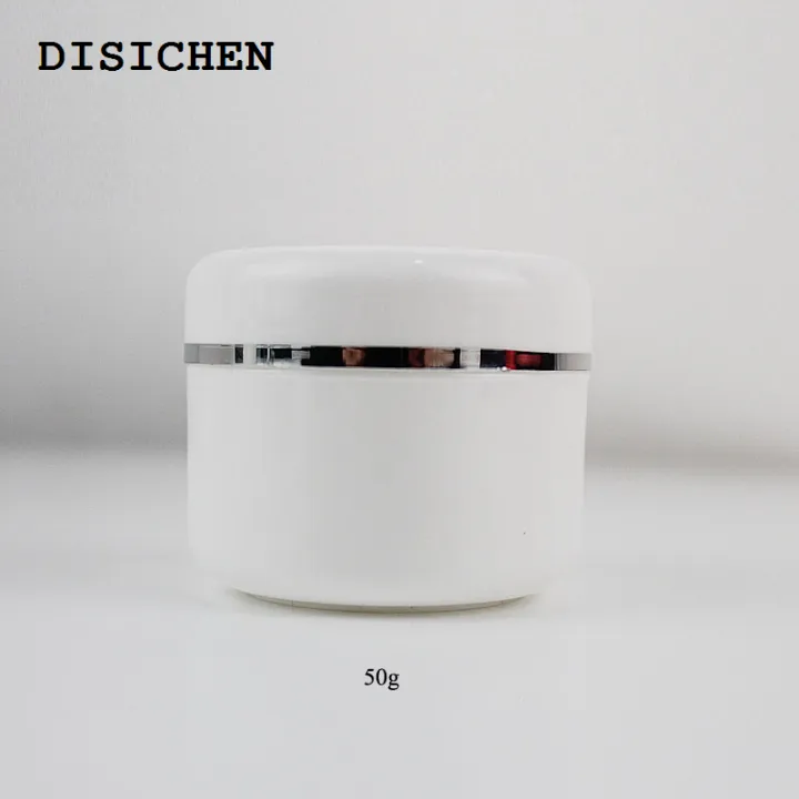 DISICHEN%20New%20style%2020Pcs/sets%2020/30/50/100g%20Refillable%20Bottles%20Travel%20Face%20Cream%20Lotion%20Cosmetic%20Container%20White%20Plastic%20Empty%20Makeup%20Jar%20Pot%20-%20Image%207