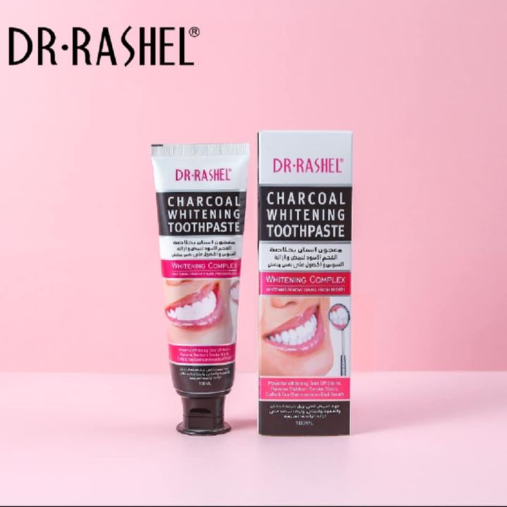 Dr Rashel Charcoal Whitening Toothpaste 100ml -effective absorption