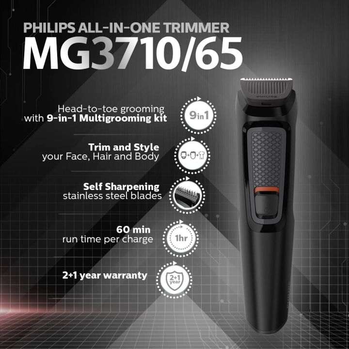 Philips%20Multi%20Grooming%20Kit%20MG3710/65,%209-in-1%20(New%20Model),%20Face,%20Head%20and%20Body%20-%20All-in-one%20Trimmer%20-%20Image%206