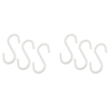 FORIDE 6 Pcs White Plastic S Shaped Hanging Hooks Scarf Apparel Hangers. 