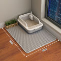 Cat litter mat double eva large cat control sand mat wear-resistant scratch-resistant washable cat toilet mat a generation of hair. 