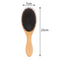 Mane Boar Lotus Straightening Knotting Wild Boar New Hair Brush Wooden Handle Mane Beard Comb Styling Brown Massage Comb. 