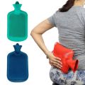 Hot Water Bottle, Double Side Ribbed Hot Water Bag For Pain Relief with 2 Lt Water Capacity - Assorted Colors, 1 pc. 