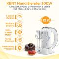 KENT Hand Blender 300 Watt 5 Variable Speed Control | Multiple Beaters & Dough Hooks. 