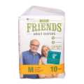 Easy Friends Adult Diapers Medium Sized 10 Diapers. 