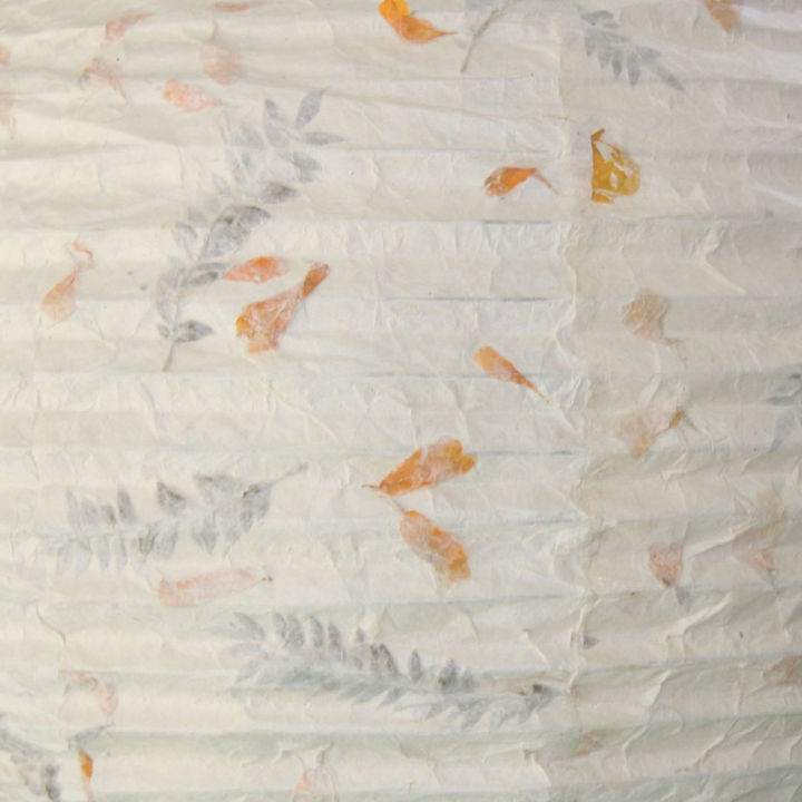 White%20Leaf%20Design%20Round%20Lokta%20Paper%20Hanging%20Ball%20Lamp%20Shade%20-%209*9"%20-%20Image%203