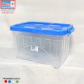 Bagmati Big Smart Box Multipurpose Plastic Storage Container Box With Lock (Clear/Transparent) – Rectangular 25 Liter. 