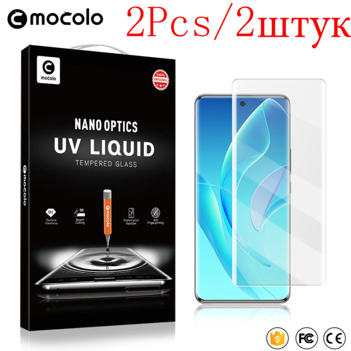 NEW 2Pcs Mocolo UV Full Screen Tempered Glass Film On For Vivo X90 X100 X200 Pro Plus Ultra 5G VivoX200 X 100 200 X200Pro Protector