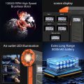 Portable 130000RPM Mini Violent Turbo Fan Brushless Motor Four Wind Speeds Electric Air Duster Quiet LED Lighting Vacuum Cleaner Combustion Support. 